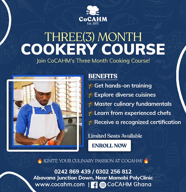 Cookery Course Flyer